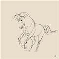 Picture of Sketched Horse I  _GroupedProduct_Square_Unframed_Print_Only_