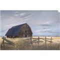 Picture of Wooden Barn in Field  _GroupedProduct_Rectangle_Landscape_Unframed_Print_Only_