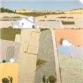 Picture of Multicolour Farm Landscape _GroupedProduct_Square_Unframed_Print_Only_
