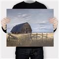 Picture of Wooden Barn in Field  _GroupedProduct_Rectangle_Landscape_Canvas_