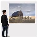 Picture of Wooden Barn in Field  _GroupedProduct_Rectangle_Landscape_Canvas_