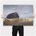 Picture of Wooden Barn in Field  _GroupedProduct_Rectangle_Landscape_Canvas_