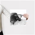 Picture of Sketched Horned Cow _GroupedProduct_Square_Canvas_