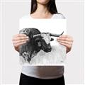 Picture of Sketched Horned Cow _GroupedProduct_Square_Canvas_