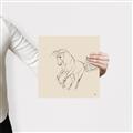 Picture of Sketched Horse I  _GroupedProduct_Square_Canvas_