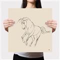 Picture of Sketched Horse I  _GroupedProduct_Square_Canvas_