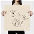 Picture of Sketched Horse I  _GroupedProduct_Square_Canvas_