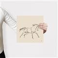 Picture of Sketched Horse II  _GroupedProduct_Square_Canvas_
