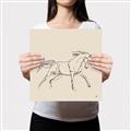 Picture of Sketched Horse II  _GroupedProduct_Square_Canvas_