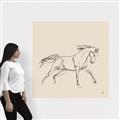 Picture of Sketched Horse II  _GroupedProduct_Square_Canvas_