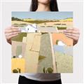 Picture of Multicolour Farm Landscape _GroupedProduct_Square_Canvas_
