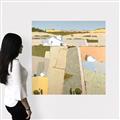 Picture of Multicolour Farm Landscape _GroupedProduct_Square_Canvas_