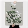 Picture of White flower III _GroupedProduct_Rectangle_Portrait_Canvas_