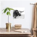 Picture of Sketched Horned Cow _GroupedProduct_Square_Canvas_