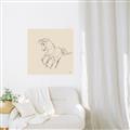 Picture of Sketched Horse I  _GroupedProduct_Square_Canvas_