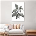 Picture of Black Watercolour Botanical I _GroupedProduct_Rectangle_Portrait_Canvas_