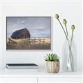 Picture of Wooden Barn in Field  _GroupedProduct_Rectangle_Landscape_Canvas_Framed_