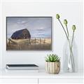 Picture of Wooden Barn in Field  _GroupedProduct_Rectangle_Landscape_Canvas_Framed_