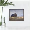Picture of Wooden Barn in Field  _GroupedProduct_Rectangle_Landscape_Canvas_Framed_