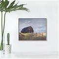 Picture of Wooden Barn in Field  _GroupedProduct_Rectangle_Landscape_Canvas_Framed_