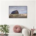 Picture of Wooden Barn in Field  _GroupedProduct_Rectangle_Landscape_Canvas_Framed_