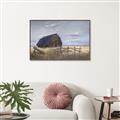 Picture of Wooden Barn in Field  _GroupedProduct_Rectangle_Landscape_Canvas_Framed_