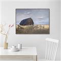 Picture of Wooden Barn in Field  _GroupedProduct_Rectangle_Landscape_Canvas_Framed_