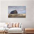 Picture of Wooden Barn in Field  _GroupedProduct_Rectangle_Landscape_Canvas_Framed_