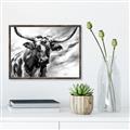 Picture of Longhorn Larry _GroupedProduct_Rectangle_Landscape_Canvas_Framed_