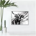 Picture of Longhorn Larry _GroupedProduct_Rectangle_Landscape_Canvas_Framed_