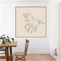 Picture of Sketched Horse I  _GroupedProduct_Square_Canvas_Framed_