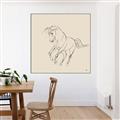 Picture of Sketched Horse I  _GroupedProduct_Square_Canvas_Framed_