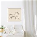 Picture of Sketched Horse II  _GroupedProduct_Square_Canvas_Framed_