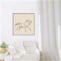 Picture of Sketched Horse II  _GroupedProduct_Square_Canvas_Framed_
