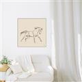 Picture of Sketched Horse II  _GroupedProduct_Square_Canvas_Framed_
