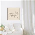 Picture of Sketched Horse II  _GroupedProduct_Square_Canvas_Framed_