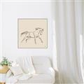Picture of Sketched Horse II  _GroupedProduct_Square_Canvas_Framed_