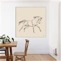 Picture of Sketched Horse II  _GroupedProduct_Square_Canvas_Framed_