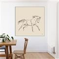 Picture of Sketched Horse II  _GroupedProduct_Square_Canvas_Framed_