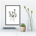 Picture of Black Botanical I  _GroupedProduct_Rectangle_Portrait_Canvas_Framed_