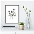 Picture of Black Botanical I  _GroupedProduct_Rectangle_Portrait_Canvas_Framed_