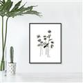 Picture of Black Botanical I  _GroupedProduct_Rectangle_Portrait_Canvas_Framed_