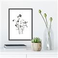 Picture of Black Botanical II  _GroupedProduct_Rectangle_Portrait_Canvas_Framed_