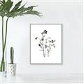 Picture of Black Botanical II  _GroupedProduct_Rectangle_Portrait_Canvas_Framed_