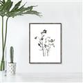 Picture of Black Botanical II  _GroupedProduct_Rectangle_Portrait_Canvas_Framed_
