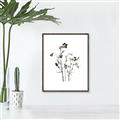 Picture of Black Botanical II  _GroupedProduct_Rectangle_Portrait_Canvas_Framed_