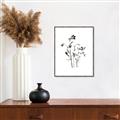 Picture of Black Botanical II  _GroupedProduct_Rectangle_Portrait_Canvas_Framed_