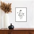 Picture of Black Botanical II  _GroupedProduct_Rectangle_Portrait_Canvas_Framed_