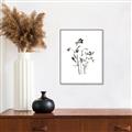 Picture of Black Botanical II  _GroupedProduct_Rectangle_Portrait_Canvas_Framed_
