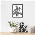 Picture of Black Watercolour Botanical I _GroupedProduct_Rectangle_Portrait_Canvas_Framed_